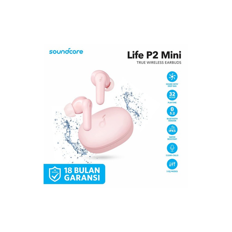 Anker Soundcore Life P2 Mini TWS Pink