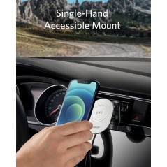 Anker Powerwave Magnetic Charging Car Mount Black+White