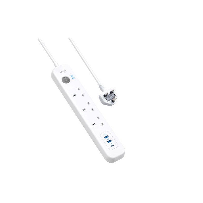 Anker Power Extend USB-C 3 Strip White