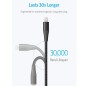 Anker Powerline +II USB-C Cable With Lightning Connector 6FT Black