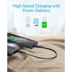 Anker Powerline III USB-C TO Lightning 2.0 Cable 1FT Black
