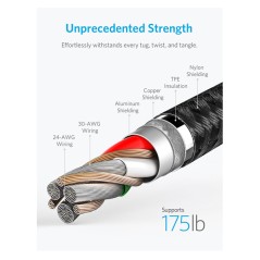Anker Powerline+ II With Lightning Connector 10FT Black