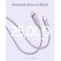 Anker Powerline III Flow USB-C With Lightning Connector 6FT Purple