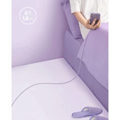 Anker Powerline III Flow USB-C With Lightning Connector 6FT Purple