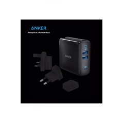 Anker Powerport III 3-Ports 65W Three Plug Version Black