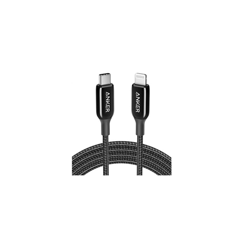 Anker Powerline+ III USB-C Cable With Lightning Connector 6FT Black
