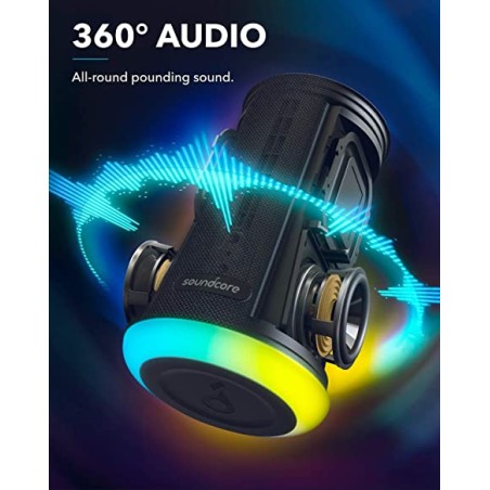 Anker Soundcore Flare Mini Bluetooth Speaker(W/O WIFI) Black