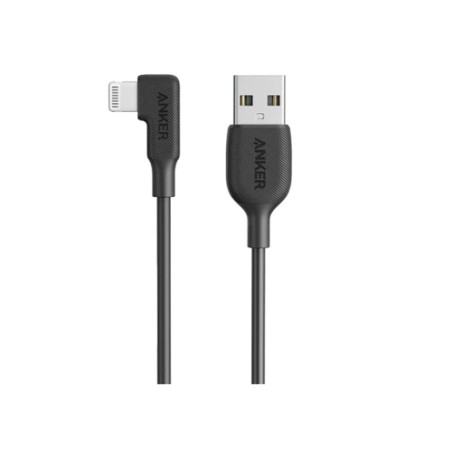 Anker A TO Right Angle Lightning Cable 3FT Black