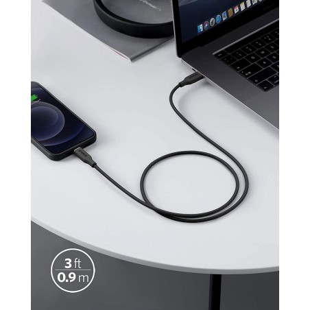 Anker Powerline III Flow USB-C With Lightning Connector 3FT Black