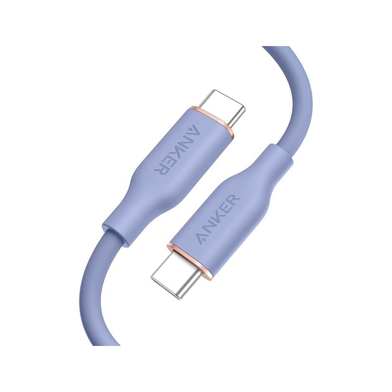 Anker Powerline III Flow USB-C TO USB-C Cable Purple