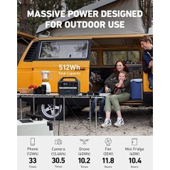 Anker 535 Portable Power Station（POWERHOUSE 512WH) B2C - UK Black Iteration 1