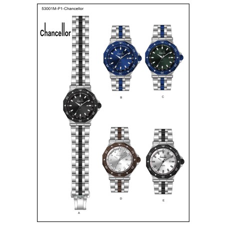 Chancellor Metal Mens Watches With Date