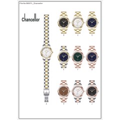 Chancellor Metal Band Ladies Watches With Date